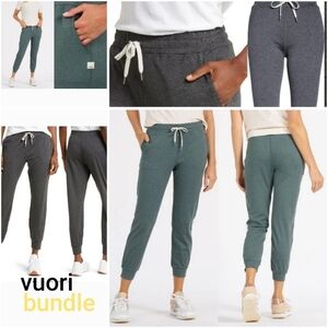 Vuori Women's Jogger Pants - Charcoal and Teal